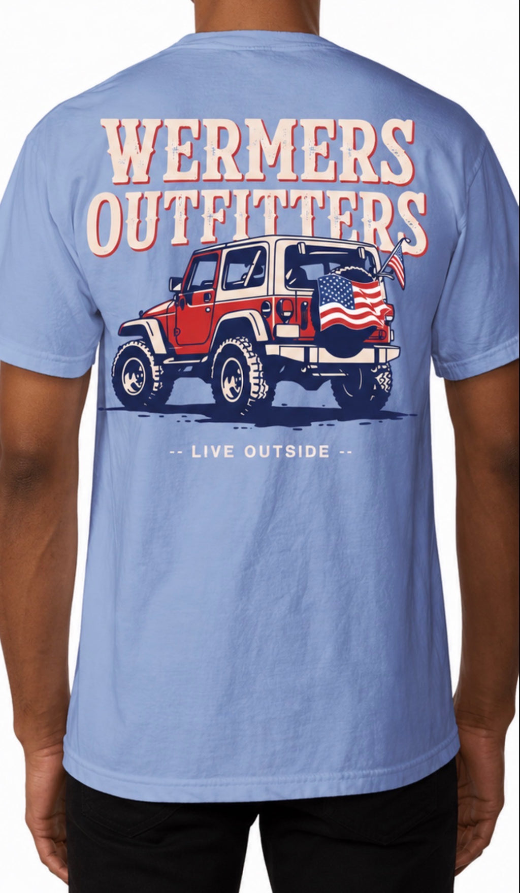 Live Outside Comfort Colors Short Sleve T - Shirt